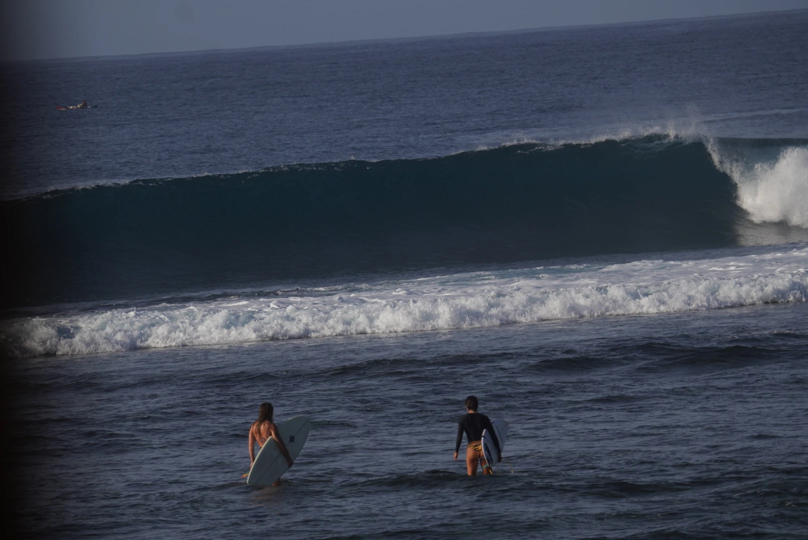 Jennys surf break near Krui Surf Camp, South Sumatra